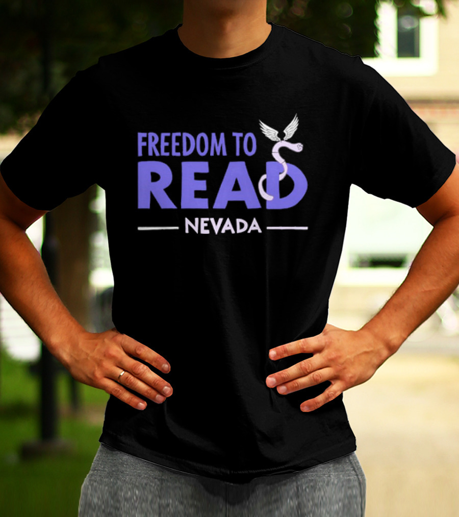 Freedom To Read Nevada Serpent With Wings T-Shirt