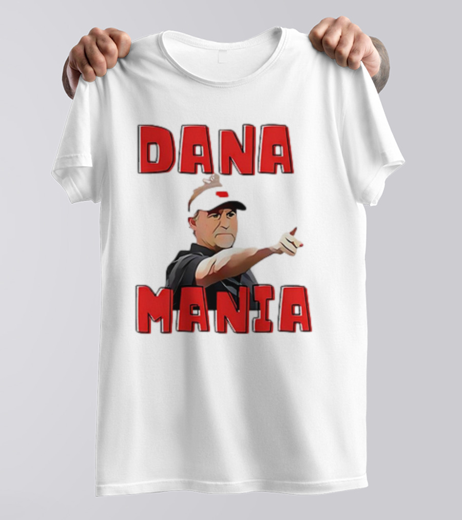 Dana Mania Nebraska Cornhusker Enthusiasm Pointing T-Shirt