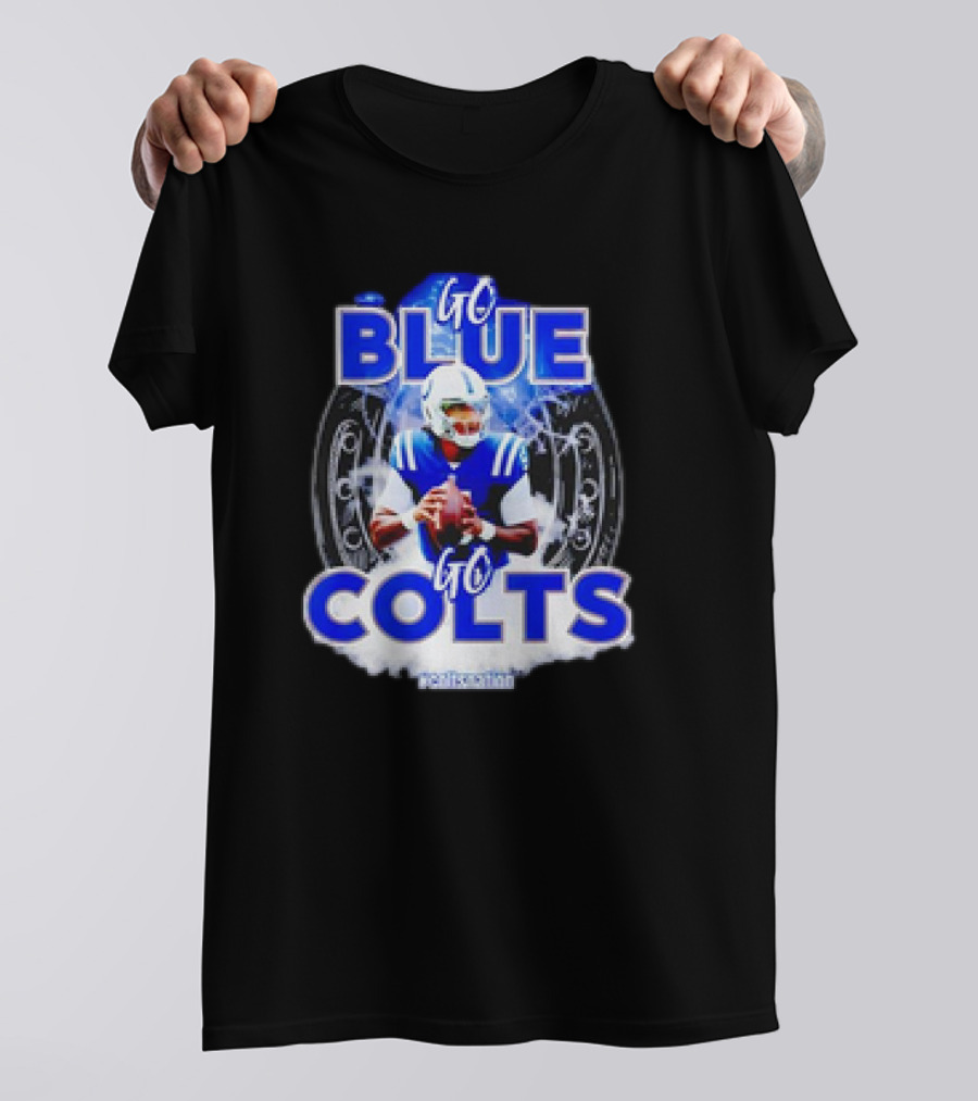 Anthony Richardson Indianapolis Colts NFL Go Blue Go Colts Football Fan T-Shirt