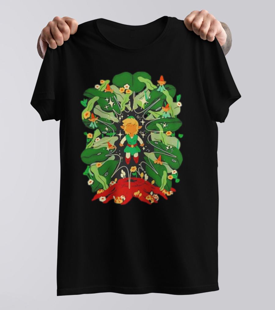 Learn To Navigate Worlds Of Giants And Little Ones Minish Boy Gnomes Kingdom T-Shirt