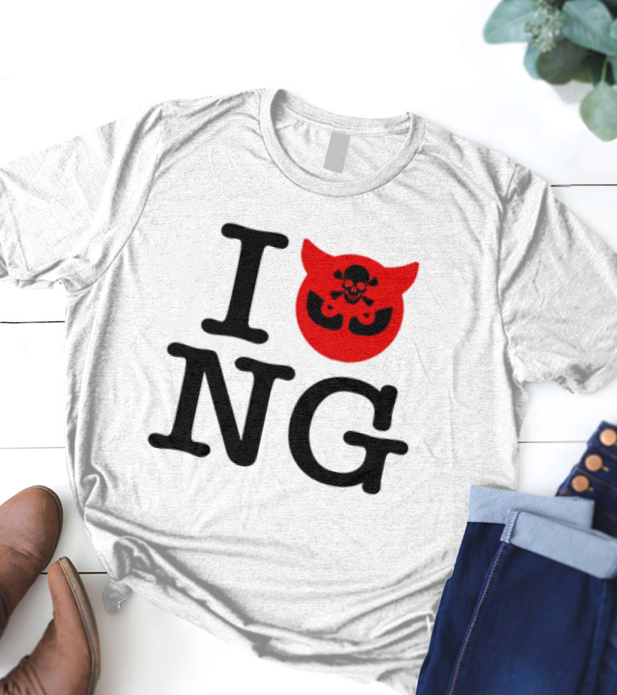 I Love NG Skull Emblem T-Shirt
