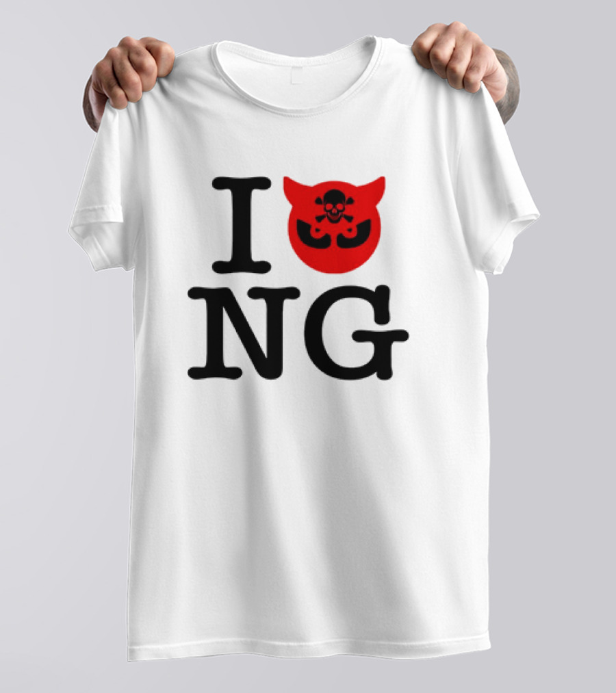 I Love NG Skull Emblem T-Shirt