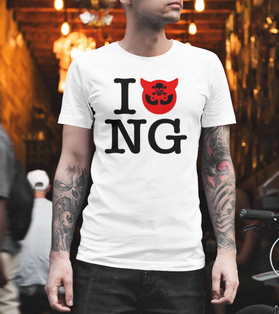 I Love NG Skull Emblem T-Shirt
