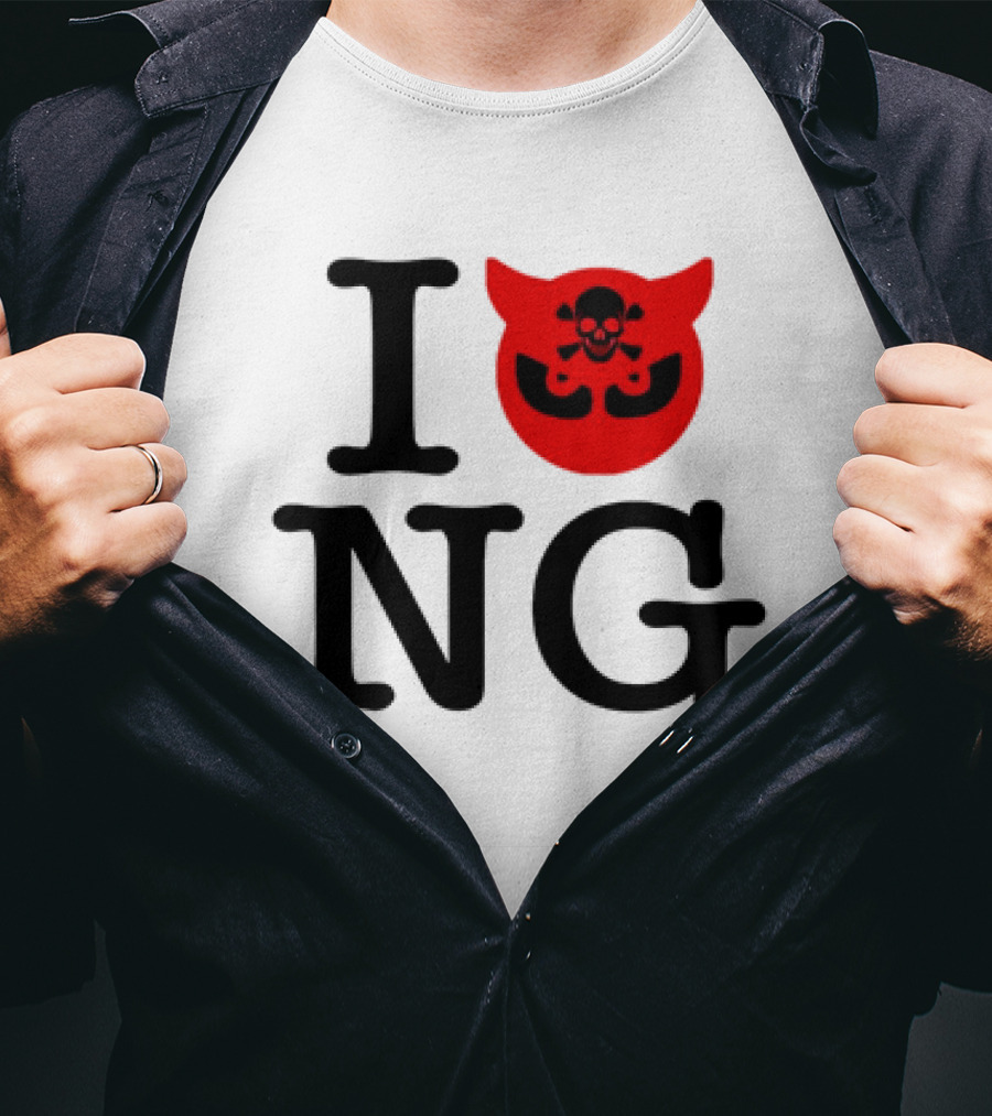 I Love NG Skull Emblem T-Shirt