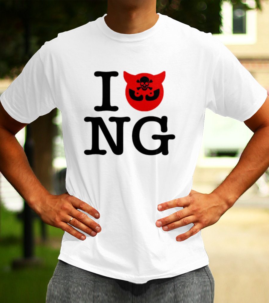 I Love NG Skull Emblem T-Shirt