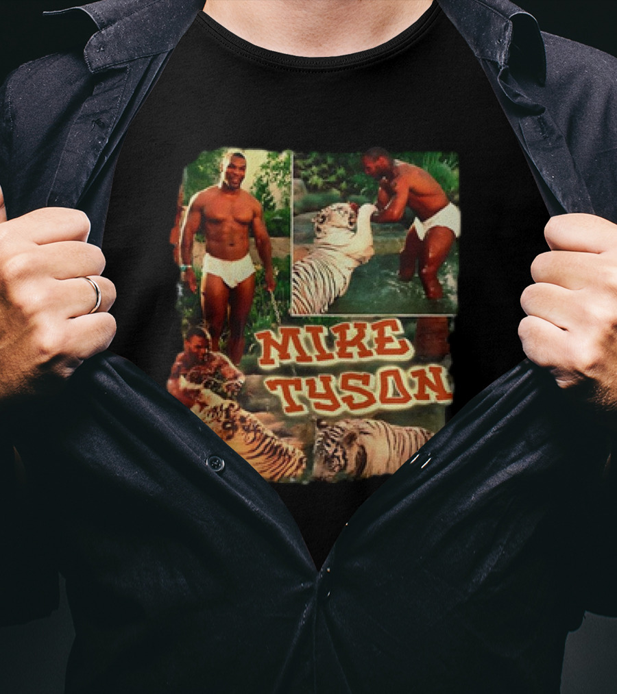 Mike Tyson Tiger Vintage Boxing Moments T-Shirt