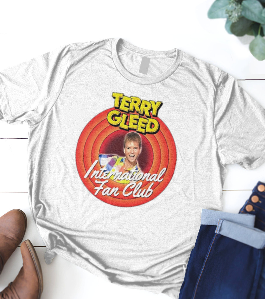 Terry Gleed International Fan Club Retro Style Badge T-Shirt