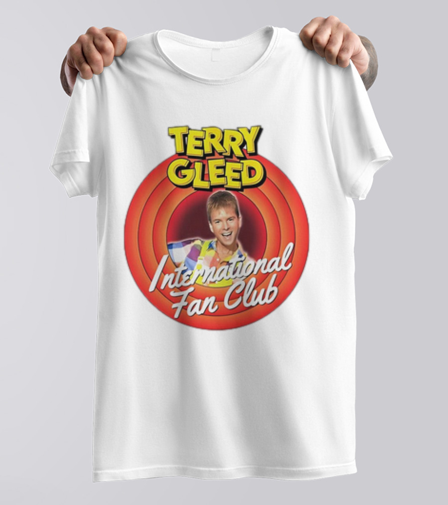 Terry Gleed International Fan Club Retro Style Badge T-Shirt