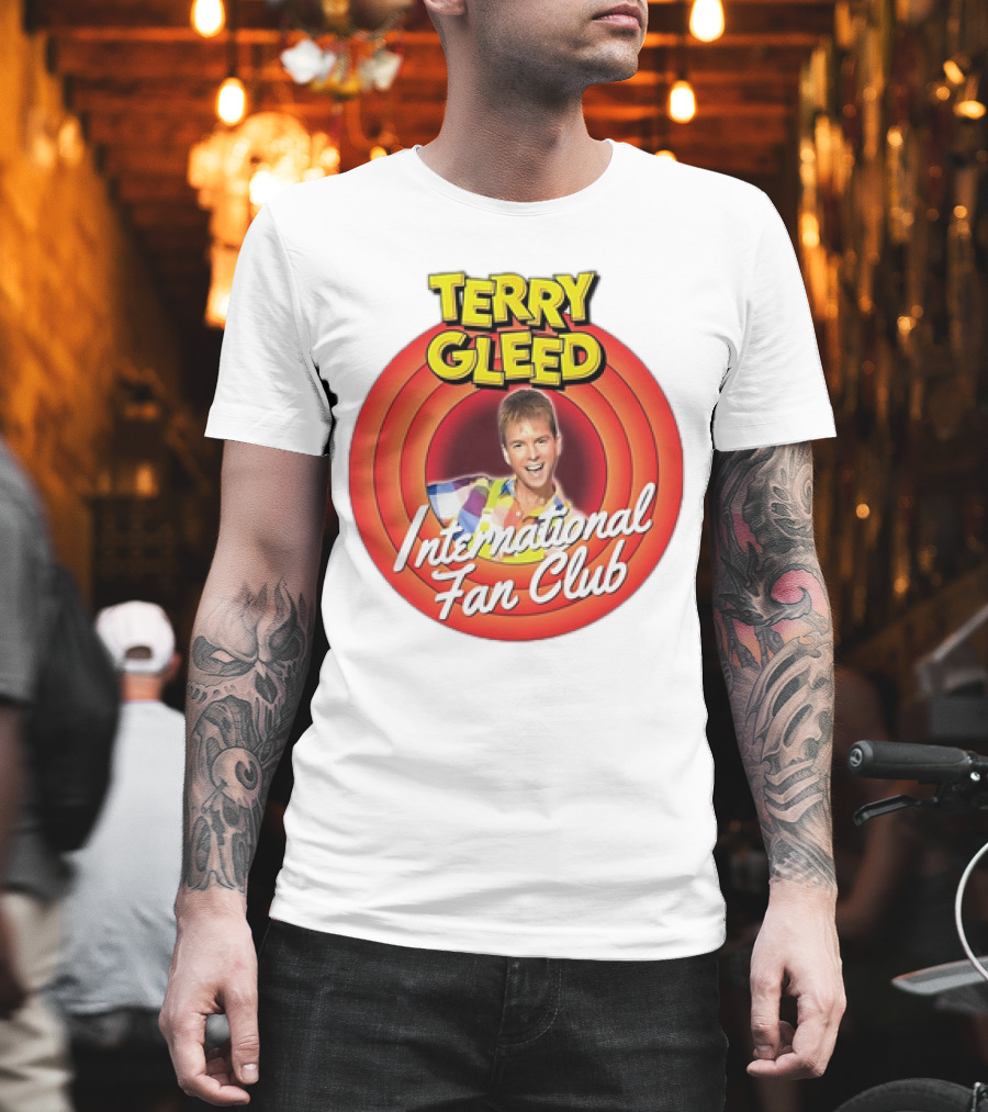 Terry Gleed International Fan Club Retro Style Badge T-Shirt