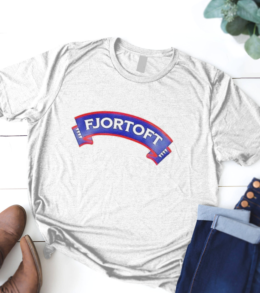 Fjortoft Icons Classic Blue Ribbon Banner T-Shirt