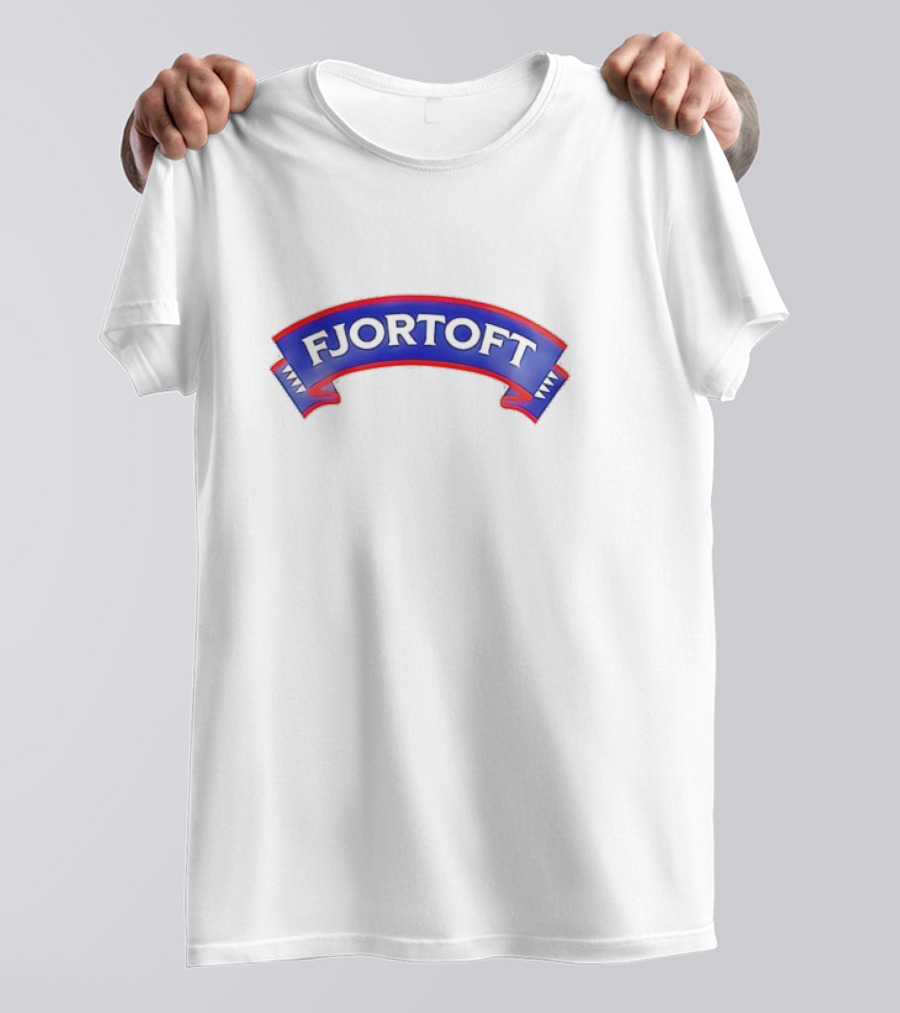 Fjortoft Icons Classic Blue Ribbon Banner T-Shirt