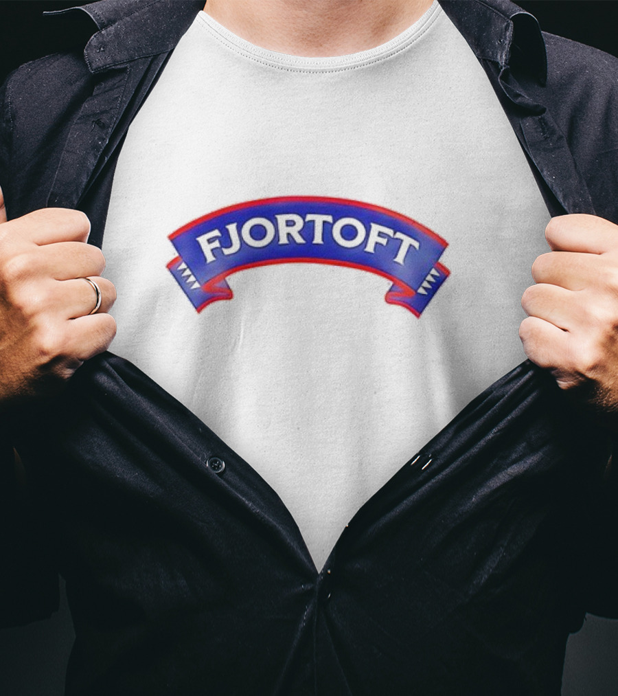 Fjortoft Icons Classic Blue Ribbon Banner T-Shirt