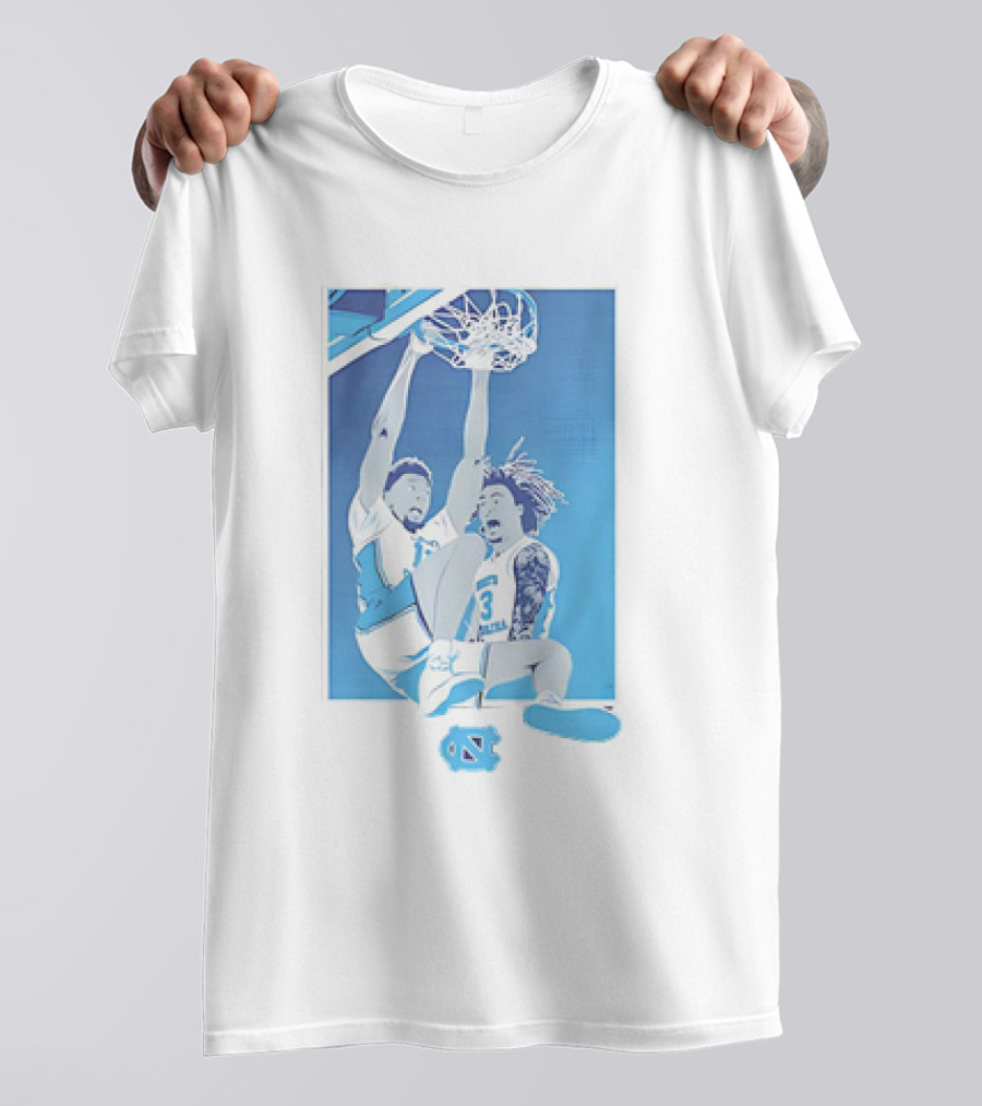 North Carolina Tar Heels Basketball Jalen Washington Elliot Cadeau Dunk Vintage T-Shirt