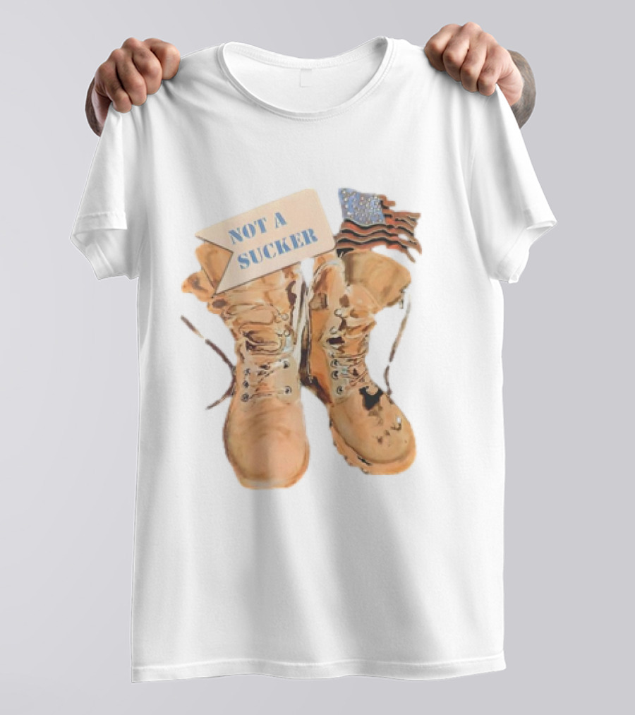 NOT A SUCKER AMERICAN CLASSIC BOOTS FLAG T-Shirt