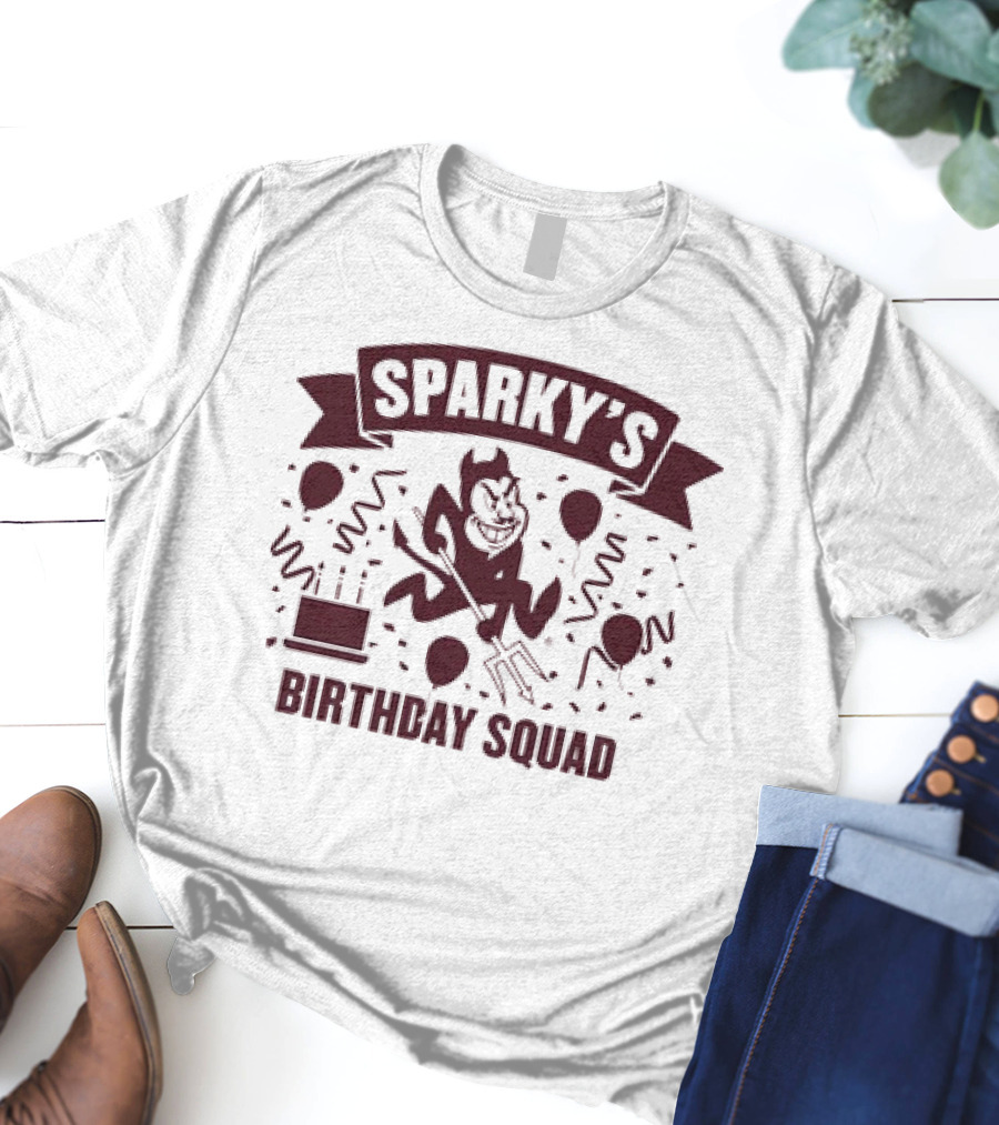 Arizona State Sun Devils Sparky's Birthday Squad T-Shirt