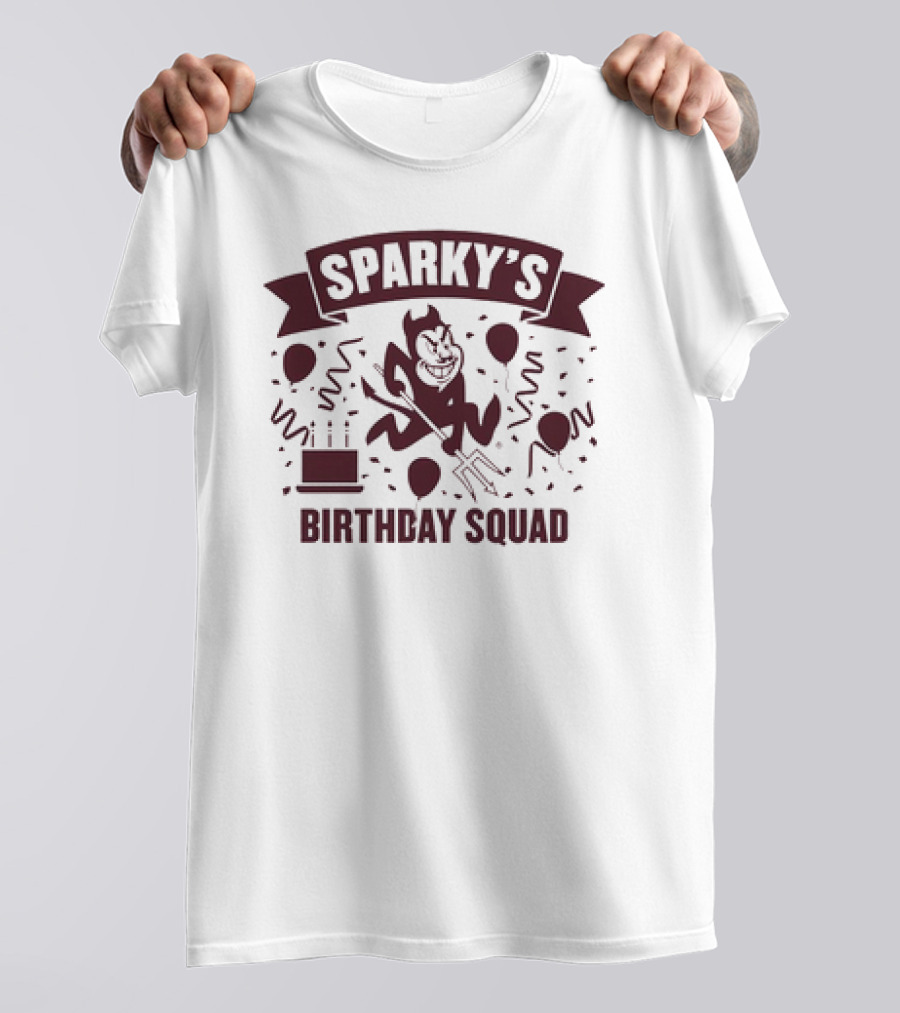 Arizona State Sun Devils Sparky's Birthday Squad T-Shirt