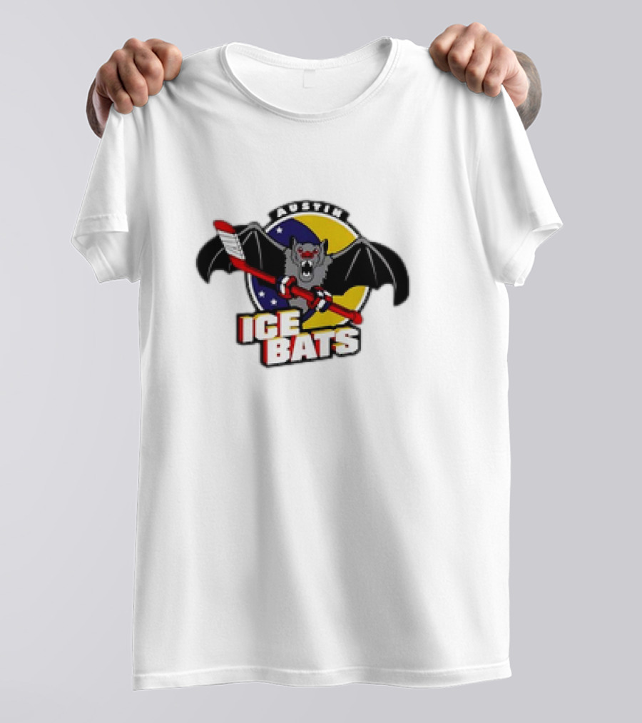 Austin Ice Bats Ludicrous Cartoon Hockey T-Shirt