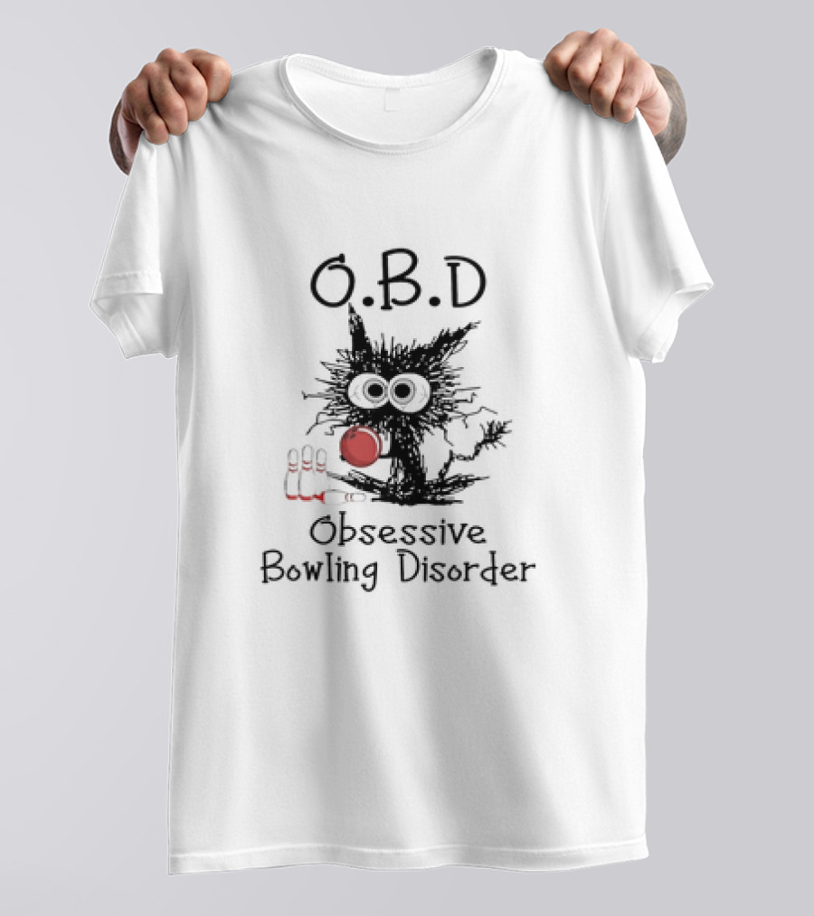 O.B.D Obsessive Bowling Disorder Bowling Pin Monster T-Shirt