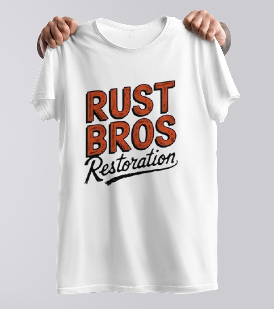 Rust Bros Restoration Classic Automotive Garage Heritage T-Shirt