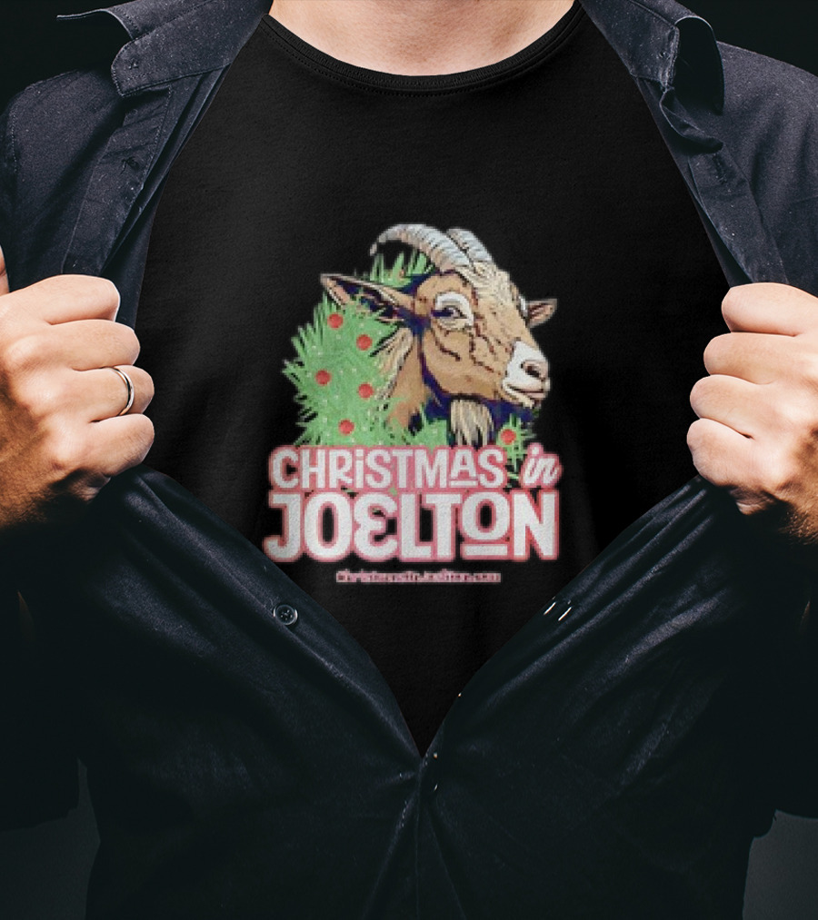 Christmas In Joelton Funny Goat Christmas T-Shirt
