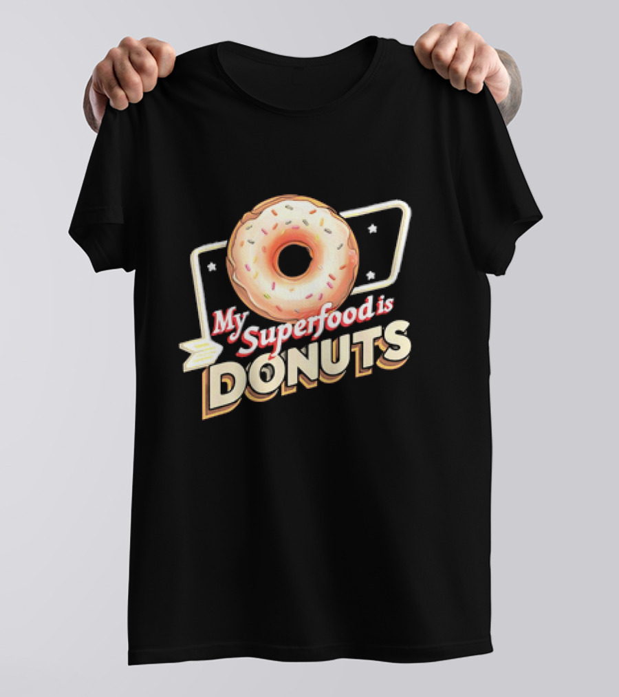 My Superfood Is Donuts Vintage T-Shirt