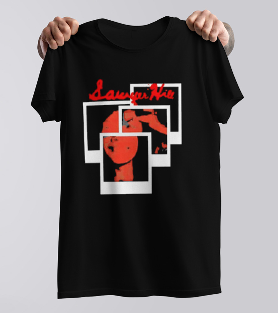 Sawyer Hill High On My Lows Retro Vintage Polaroid Aesthetic T-Shirt