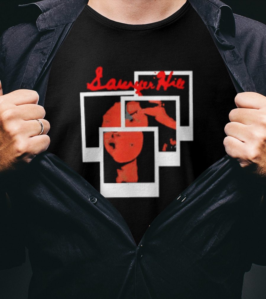 Sawyer Hill High On My Lows Retro Vintage Polaroid Aesthetic T-Shirt