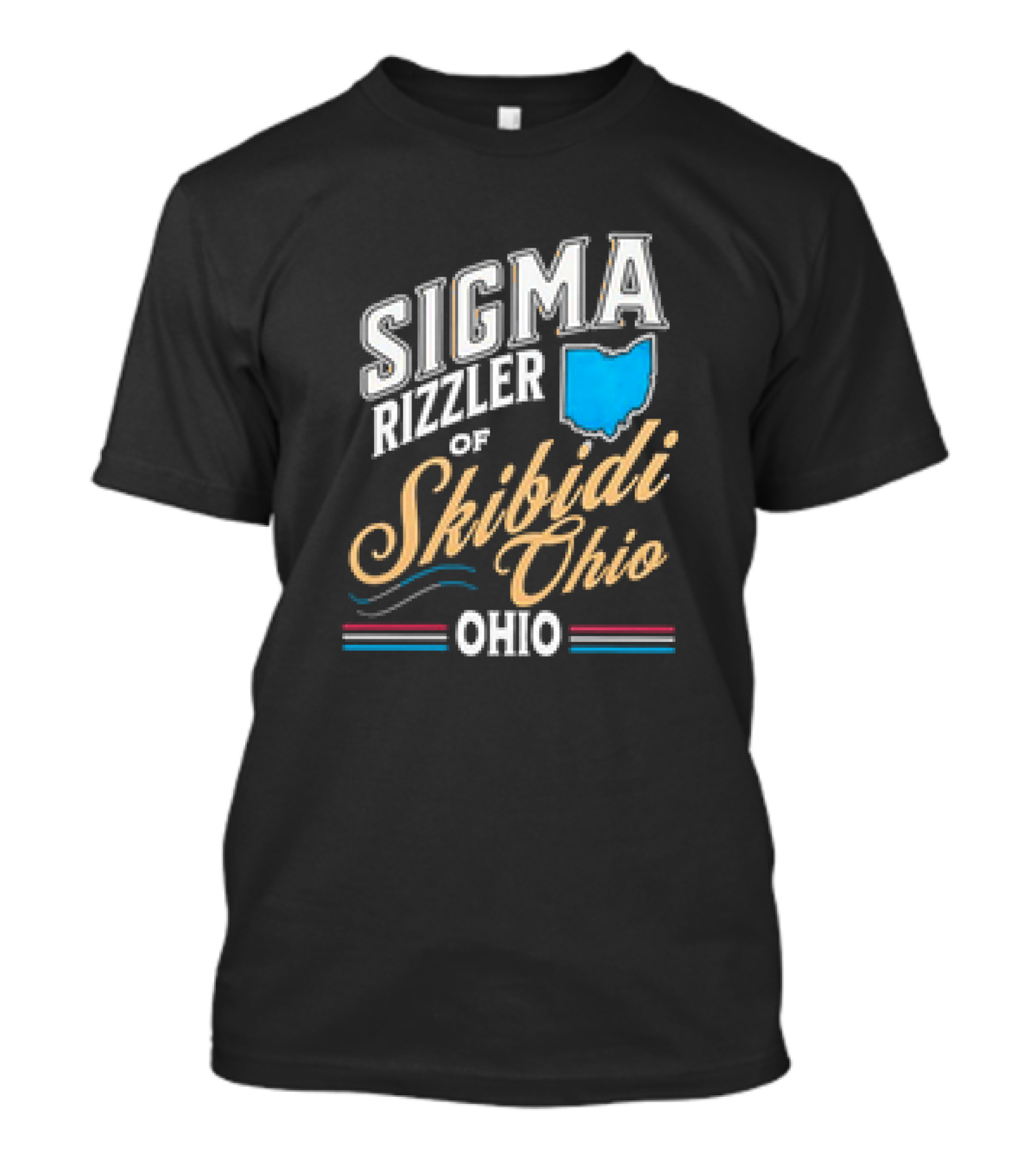 Sigma Rizzler Skibidi Ohio Map T-Shirt