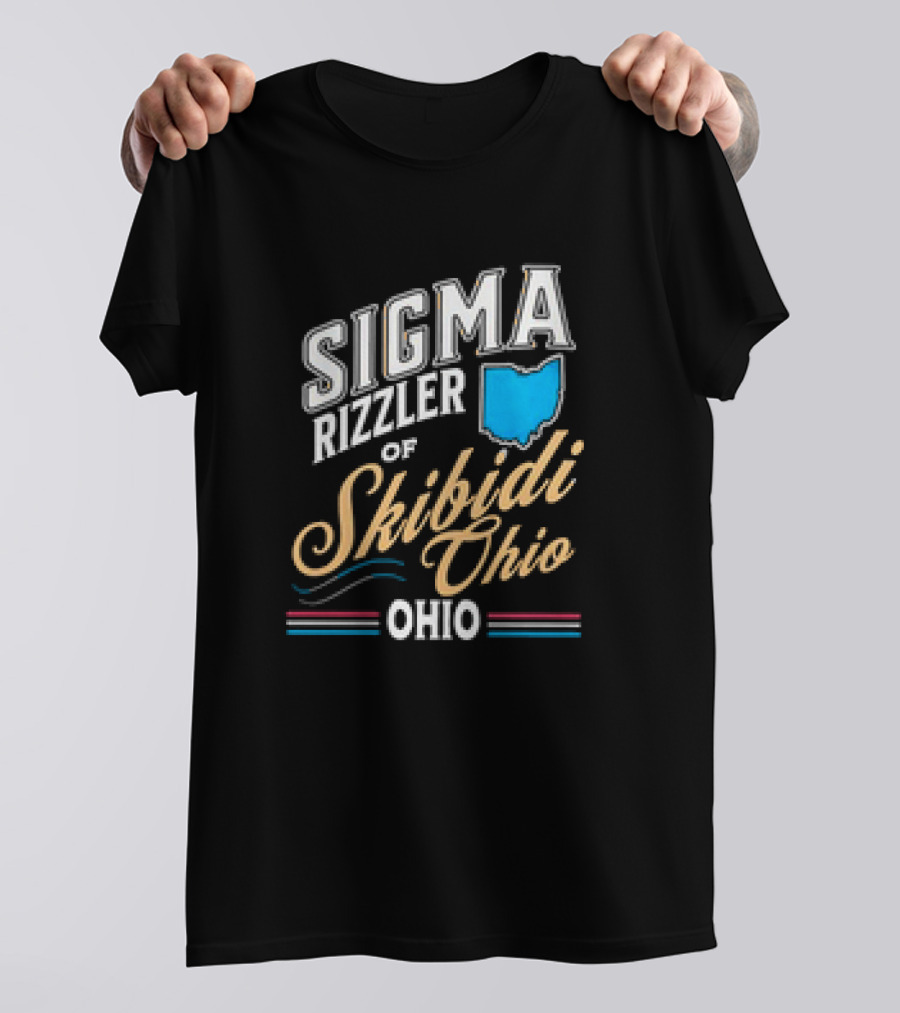 Sigma Rizzler Skibidi Ohio Map T-Shirt