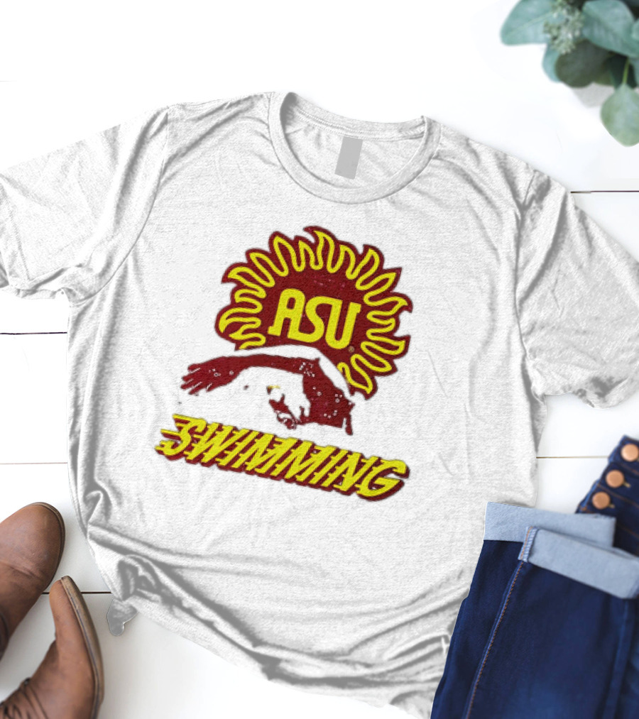ASU Swimming Sun Devil Logo Dive Team T-Shirt