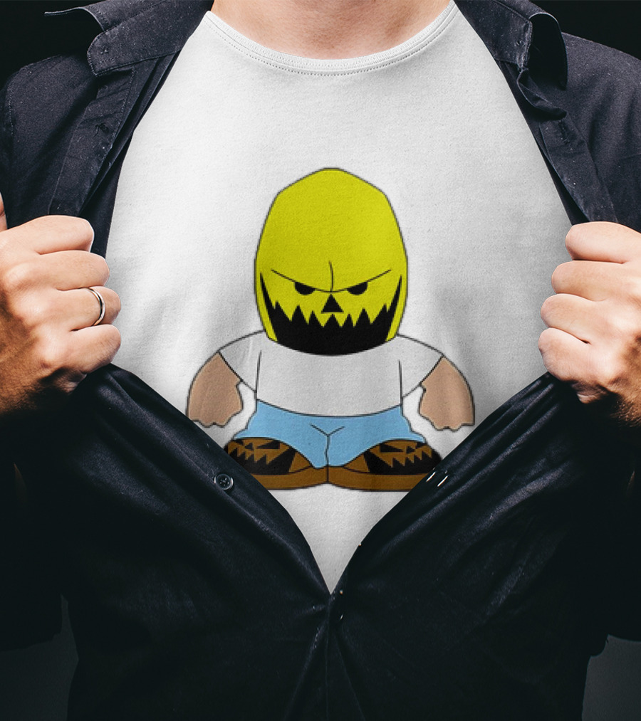 Dude Babbitt Revived Yellow Masked Cartoon Character T-Shirt