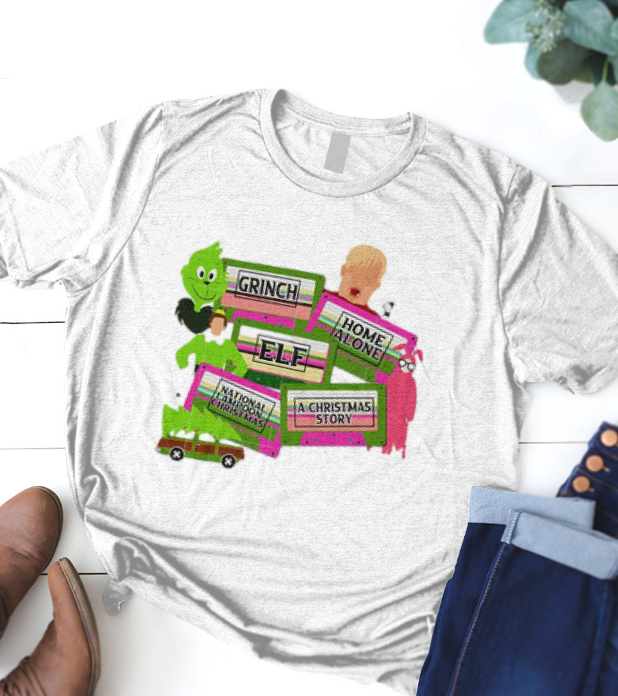 Grinch Home Alone Elf National Lampoon Christmas Story T-Shirt