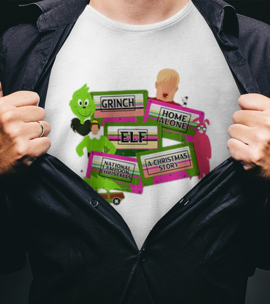 Grinch Home Alone Elf National Lampoon Christmas Story T-Shirt