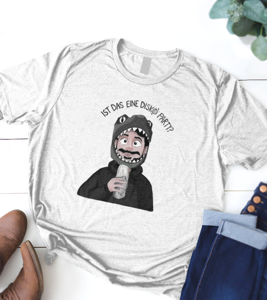 Ist Das Eine Disko Party Dinosaurier Kostüm Mann Essen T-Shirt