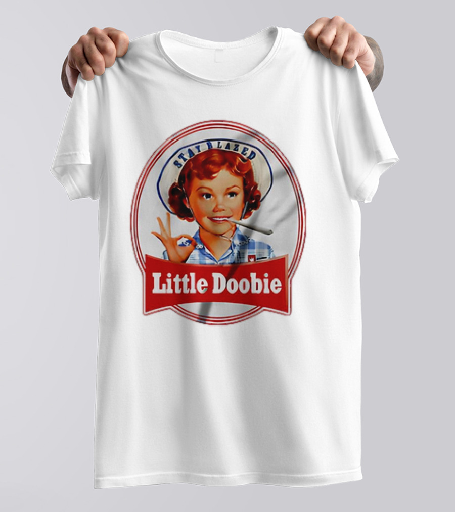 Stay Blazed Little Doobie Smoking Weed Funny T-Shirt