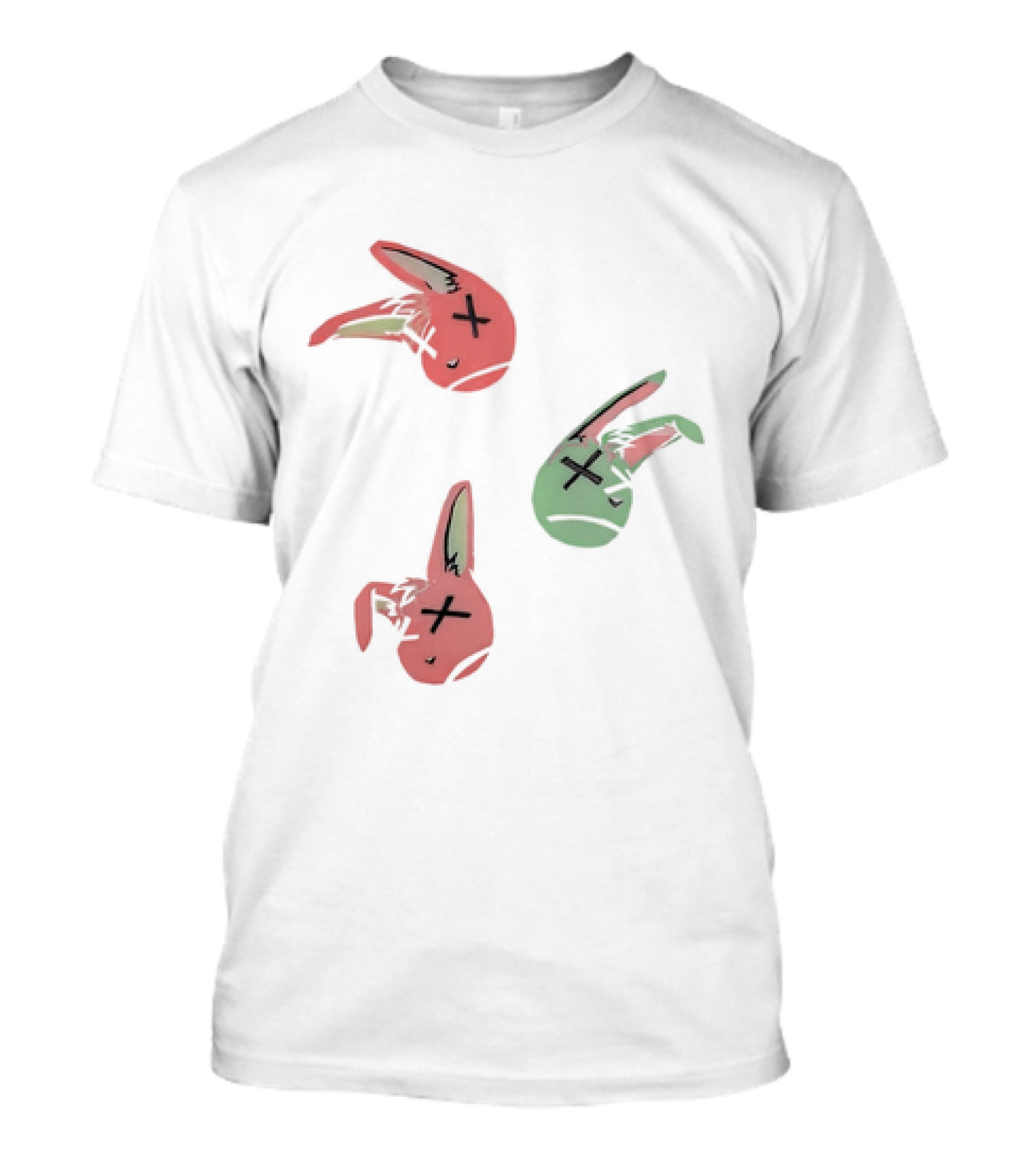 Lucky Rabbit Squad Duck Season Pastel Bunny Heads T-Shirt