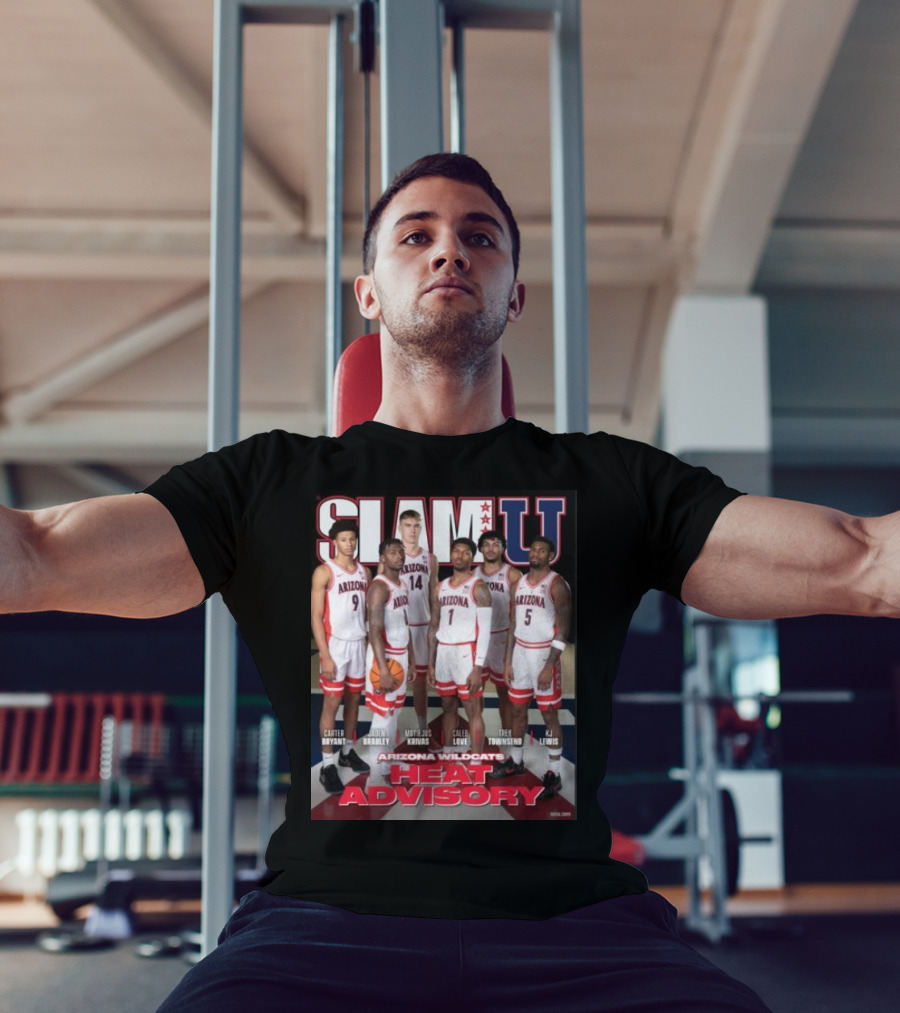 SLAM U Arizona Wildcats Heat Advisory Basketball T-Shirt