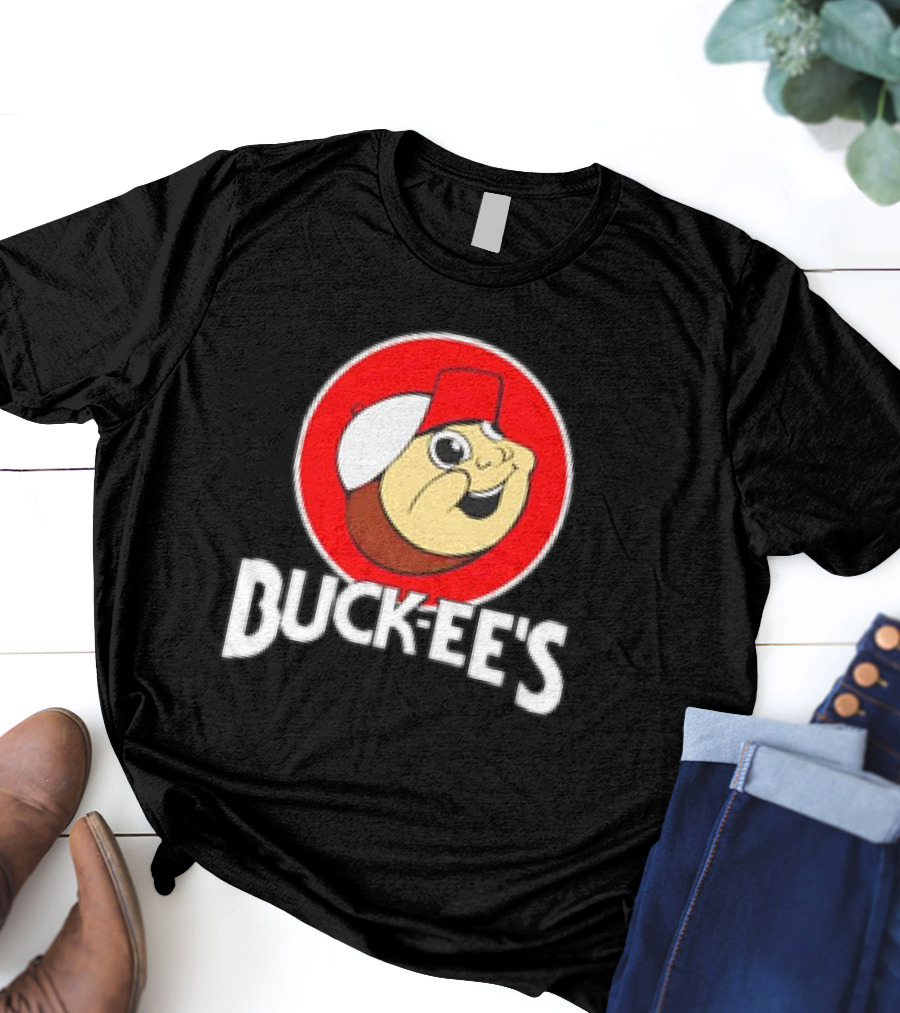 Buck-ee’s Cartoon Retro Logo Red Cap Circle T-Shirt