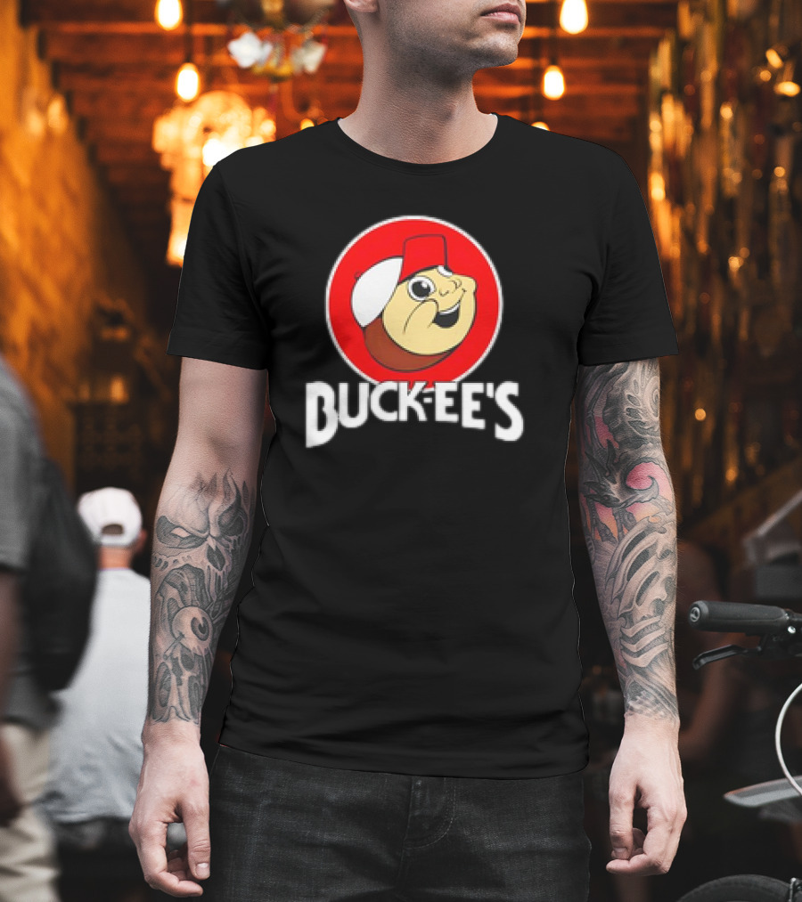 Buck-ee’s Cartoon Retro Logo Red Cap Circle T-Shirt