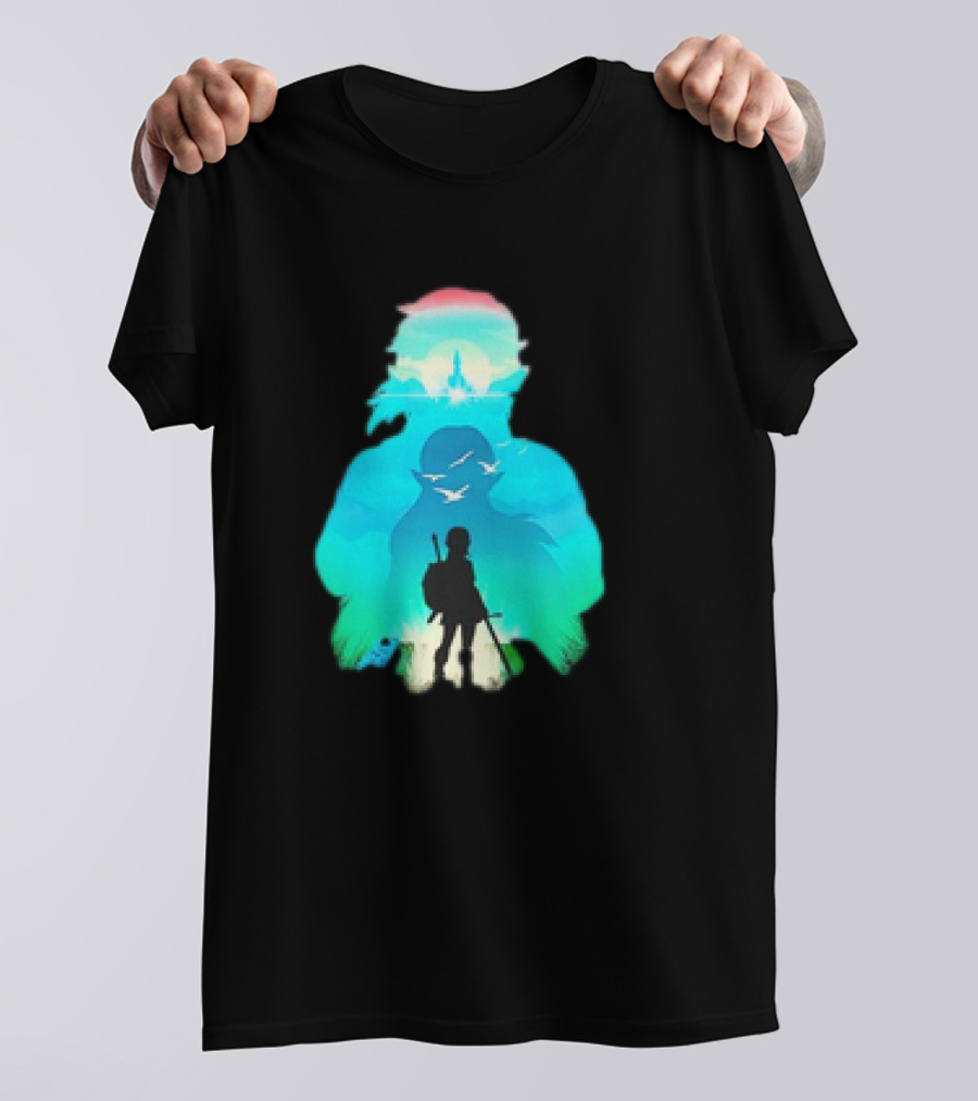Hero Landscape Anime Adventure T-Shirt