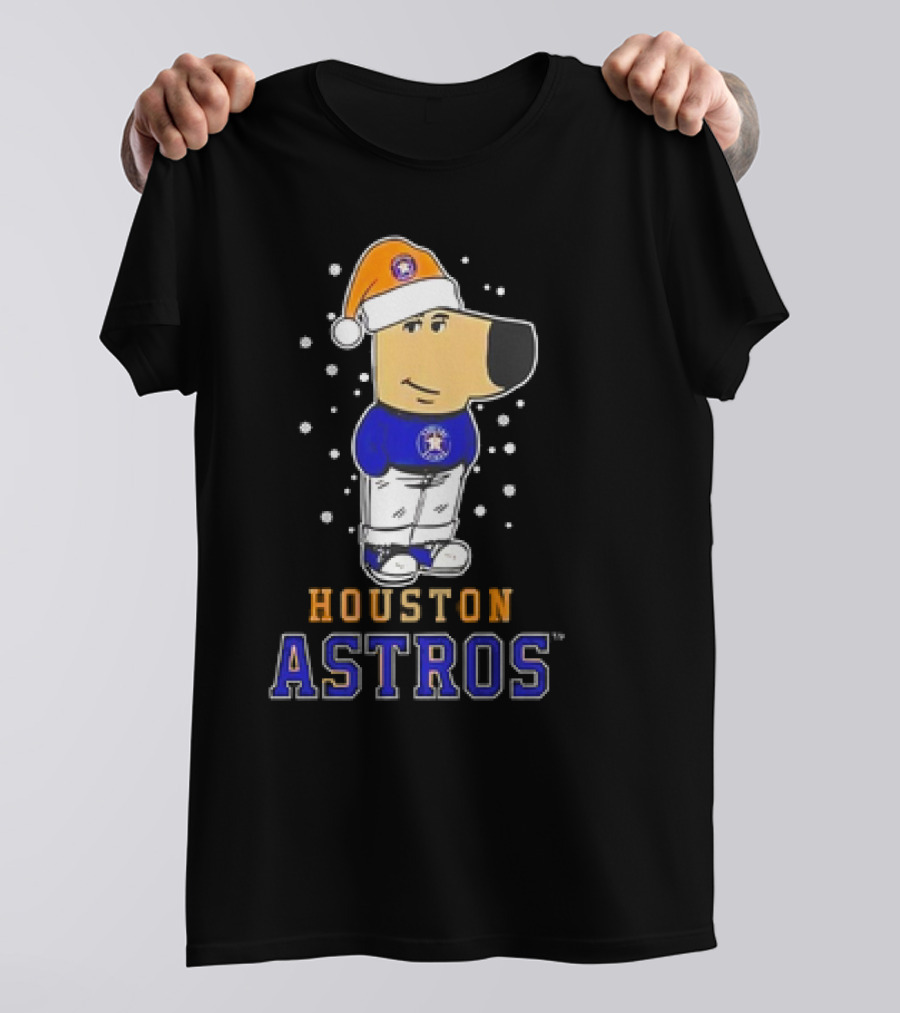 Houston Astros Christmas Chill With Festive Character T-Shirt