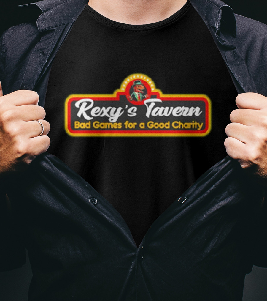 Rexy’s Tavern Bad Games For A Good Charity T-Shirt
