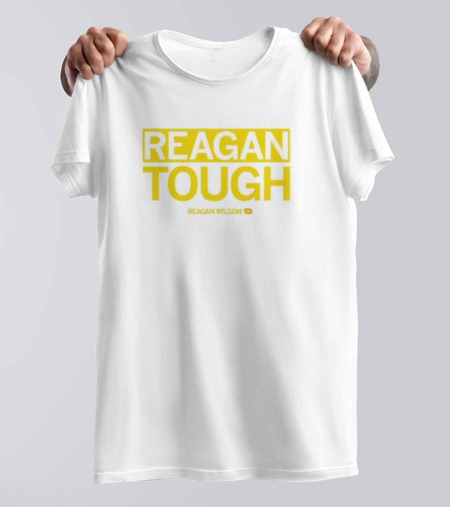 Reagan Wilson Reagan Tough Yellow Block Text T-Shirt
