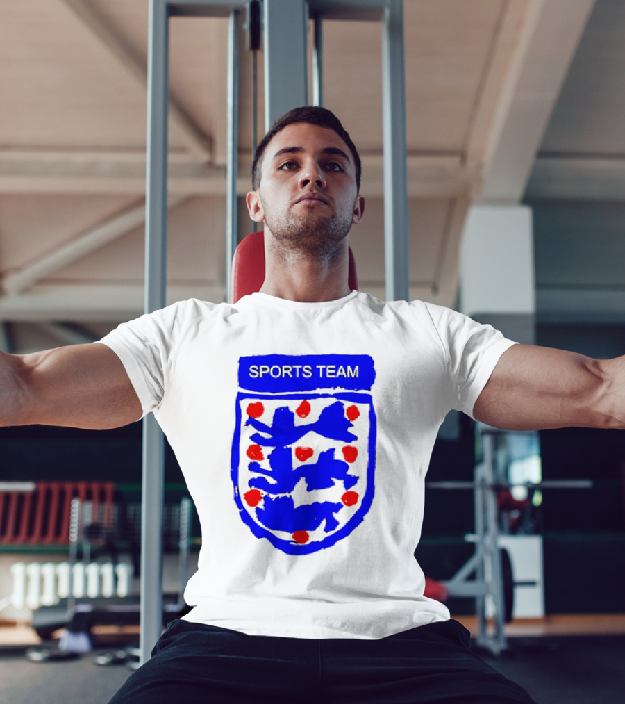 Sports Team Three Lions England Badge Crest T-Shirt