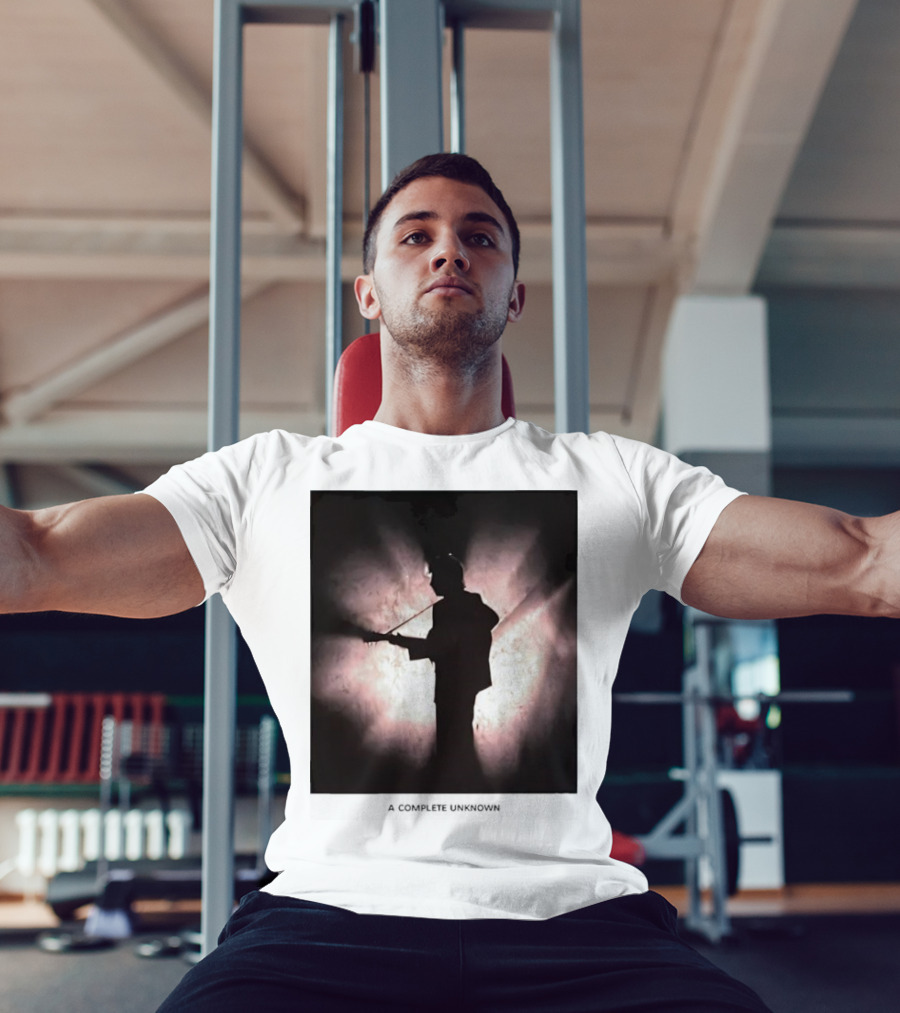 A Complete Unknown Retro Silhouette Illuminated Stage Presence T-Shirt