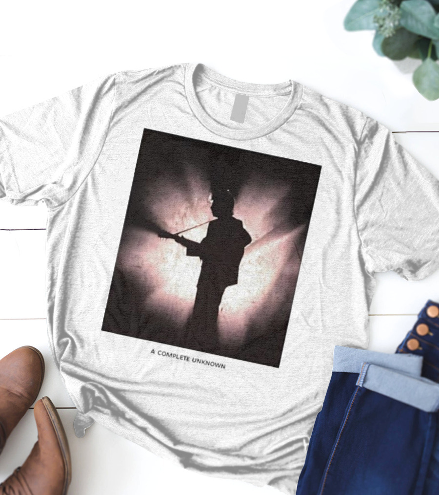 A Complete Unknown Retro Silhouette Illuminated Stage Presence T-Shirt