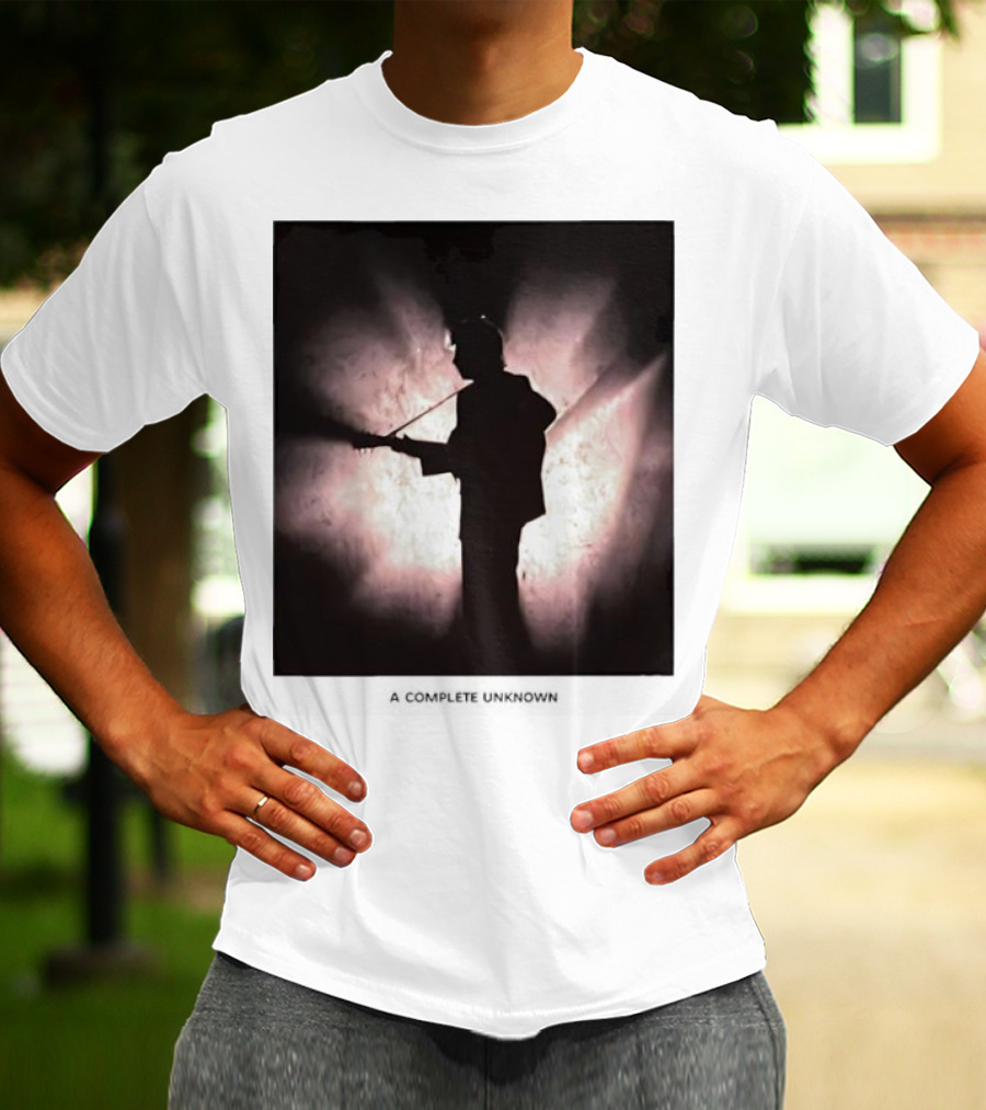 A Complete Unknown Retro Silhouette Illuminated Stage Presence T-Shirt