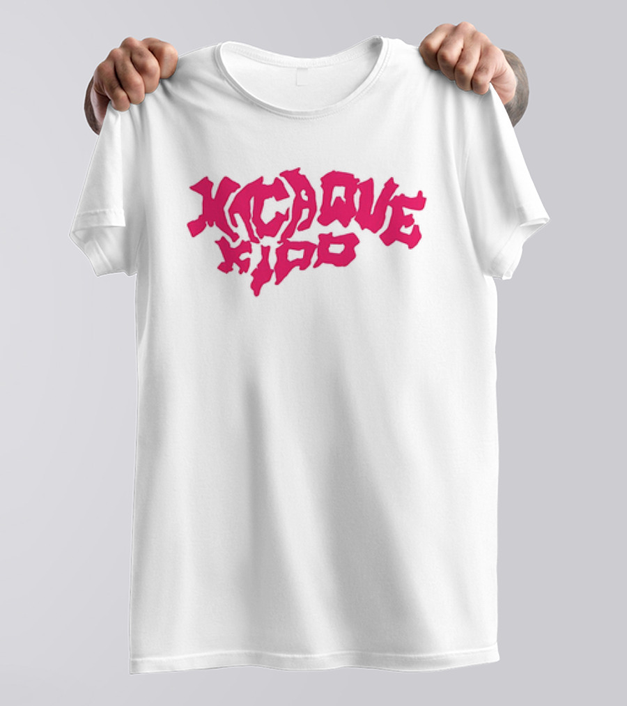 Macaque Kido Bold Pink Text T-Shirt