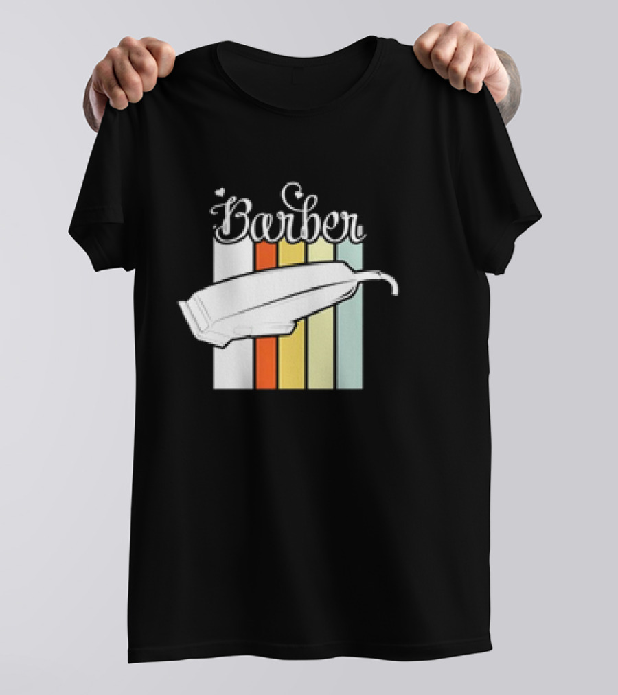 Barber Clippers Retro T-Shirt
