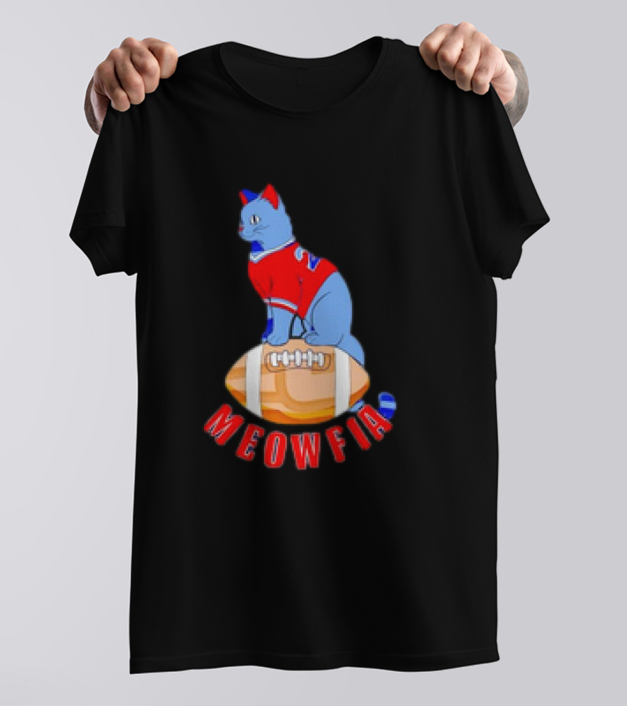 Buffalo Bills Meowfia Cat Football 24 Season T-Shirt